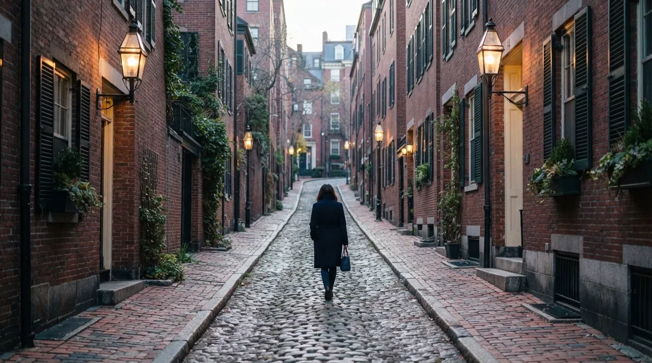 Beacon Hill, Boston: brick, lamps and the slow life of Charles Street